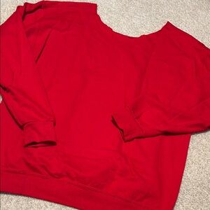 Red Crewneck Sweatshirt